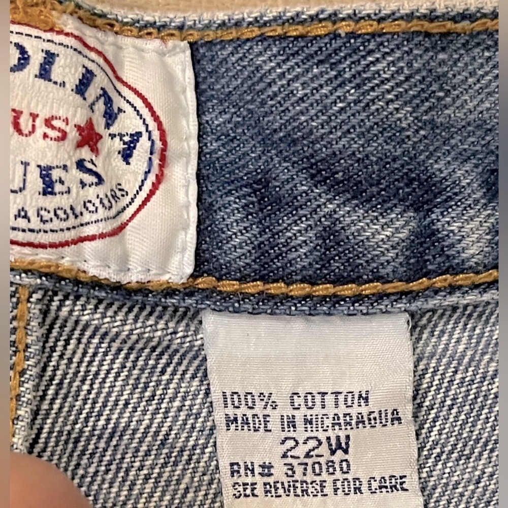 3/$15. Bundle sale! Carolina Blues Women's Denim Blue Jeans Sz 22W - Picture 7 of 16